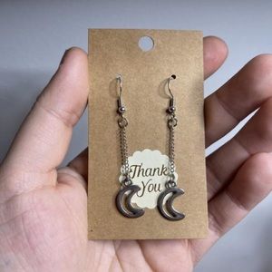 Dangle Moon Earrings